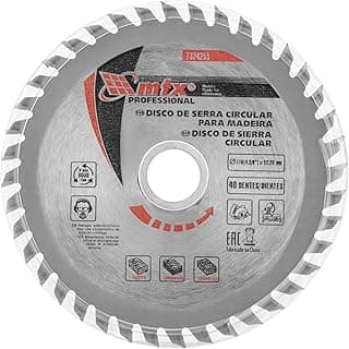 Disco de serra circular MTX 110 mm com 40 dentes para corte de madeira