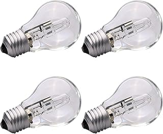 Quatro lâmpadas de halogênio transparentes 43Watt 120V E26