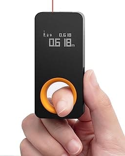 HOTO iRing - Fita métrica a a laser, medida a laser com Bluetooth, fita métrica digital de 29,9 m, precisão de ±1/16", 2 modos de medição, unidades alternáveis M/Ft, carregamento tipo C