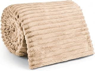 Manta fleece soft premium casal queen microfibra grosso inverno bege