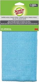 Pano de chão Scotch-Brite azul da 3M, 1 unidade, embalagem com fundo verde