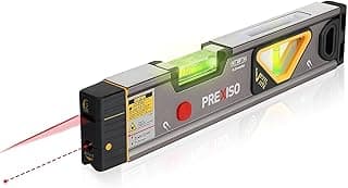 Nível a laser PREXISO 2 em 1 com luz verde e bolha de nível