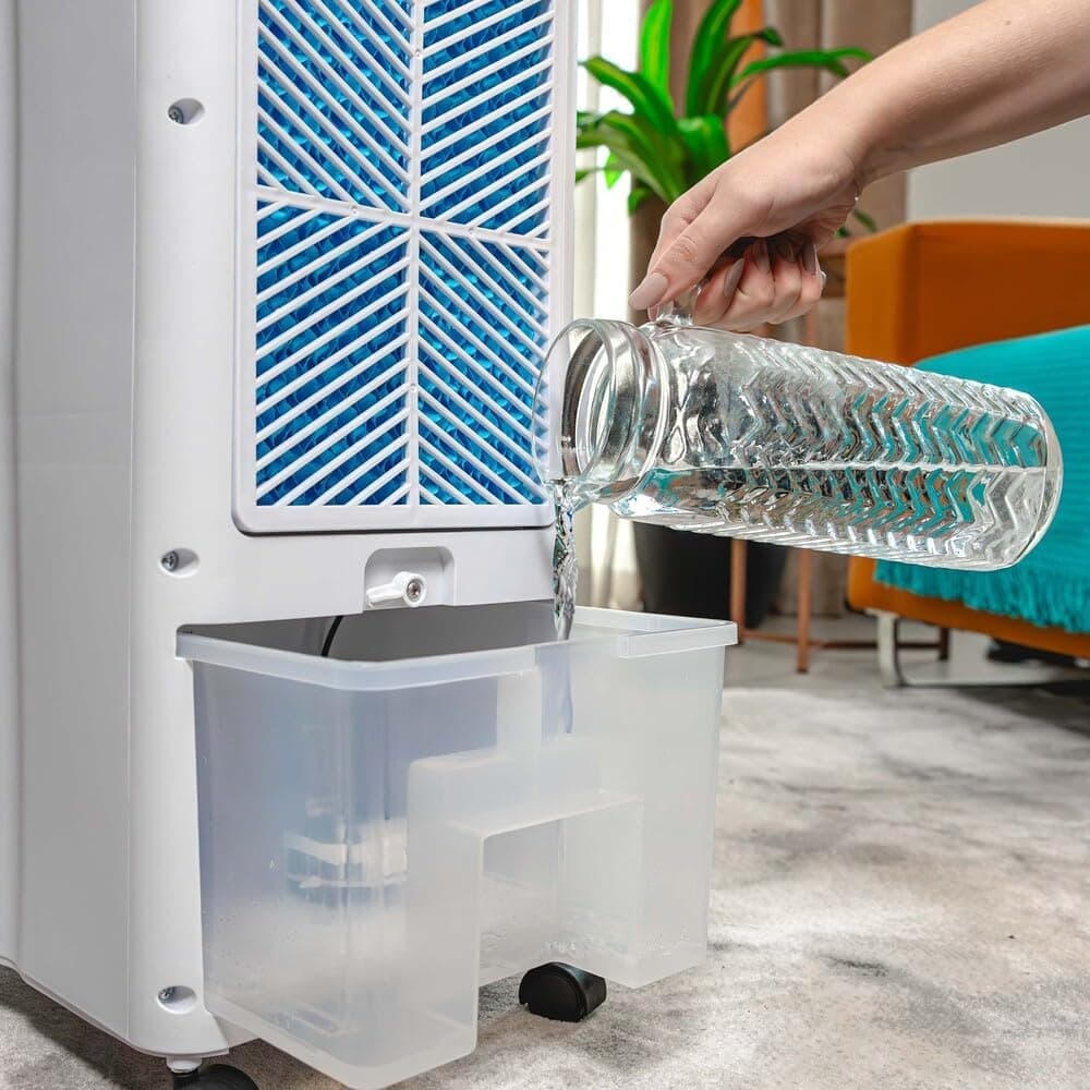 WAP Climatizador de Ar Torre CONTROL DIGITAL 3 em 1 - Climatiza, Umidifica e Ventila, Painel Touch, Controle Remoto e Blocos para Congelamento 220V