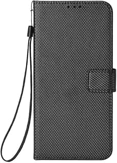 Capa flip preta para Xiaomi Redmi Note 9 Pro Max com design de carteira e compartimento para cartão