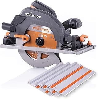 Evolution - 027-0004C Ferramentas Elétricas R185CCSX 7-1/4" Kit de serra circular multi-material com trilha de 40"