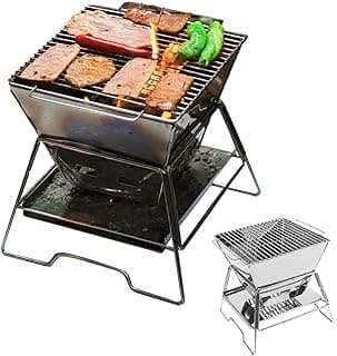 Fogão de acampamento a lenha, mini fogão a lenha para piquenique - Prático queimador de churrasqueira dobrável ao ar livre para fogueira, acampamento, churrasco e piquenique