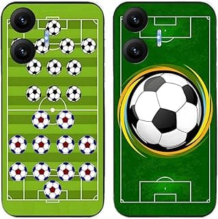 Capa de telefone Xiaomi Redmi Turbo 4 Pro/Poco F7 5G com design de campo de futebol