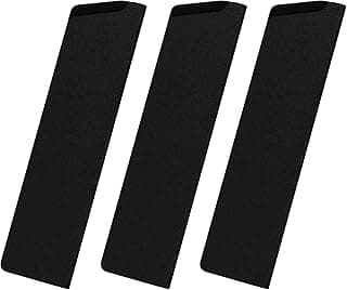 Três capas de facas pretas para facas Santoku e Deba de 12,7 cm em material ABS