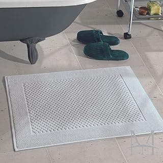 Toalha para piso felpudo prime liso 50cm x 70cm, Dohler, Cinza claro