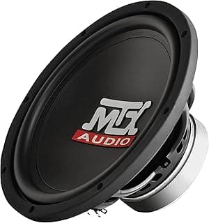 Subwoofer MTX TN10-04 10 polegadas único 4-OHM 150-Watt RMS preto