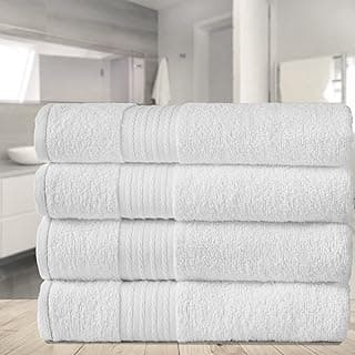 Kit 4 Toalhas Banhão Gigante para Hotel Grossa - Nobre (Branco)
