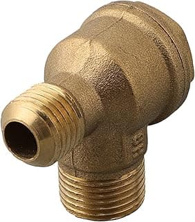 Conector de válvula de retenção rosqueada macho de latão de 2 portas