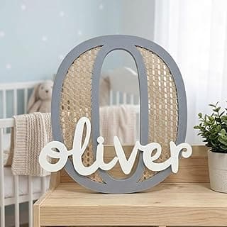 Porta Maternidade Personalizado com Nome, Palha Indiana, Decoração Quarto Bebê