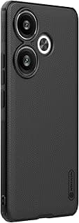 Capa anti-impacto Nillkin Frosted Pro para Xiaomi Poco F6, preta, mostrando a parte traseira com três câmeras.