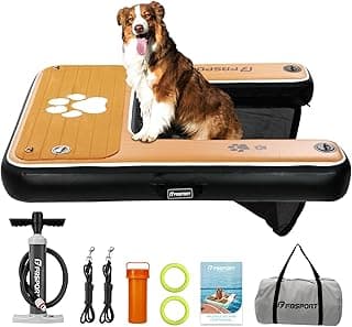 Rampa inflável para cães FBSPORT com superfície antiderrapante em EVA, para cães de até 100 Kg