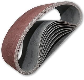 Rolo de fita abrasiva marrom e cinza para madeira e metal, grão 80