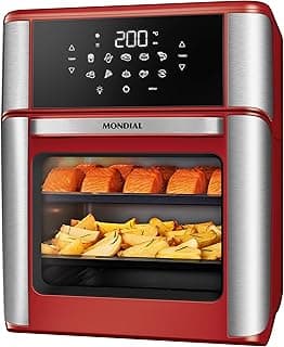 Fritadeira Mondial AFON-12L-RI Forno com Air Fryer 12L Vermelho/Inox 127V