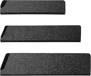 Conjunto de 3 capas de faca pretas 20 cm e 15 cm