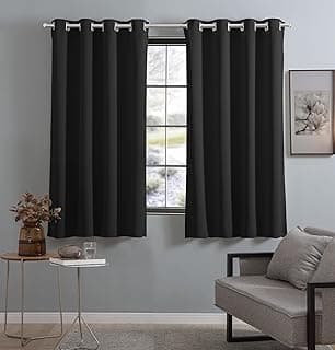 Cortina preta blackout de tecido corta luz 80% 2,70 X 1,60m