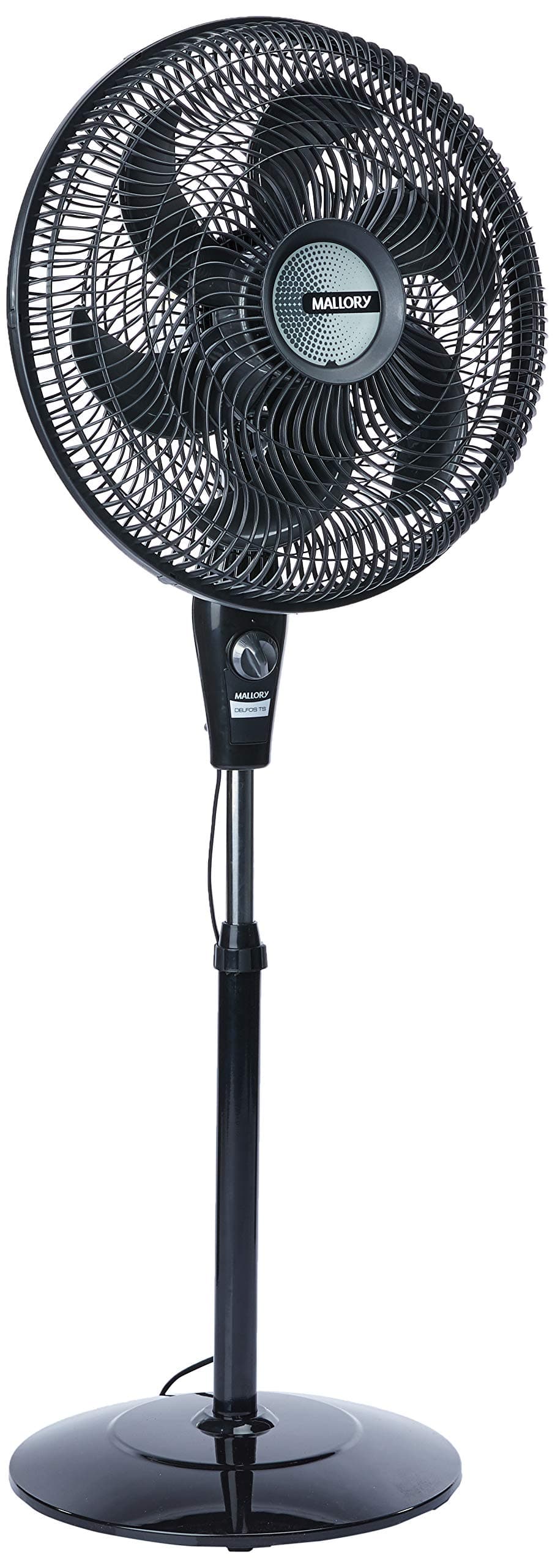 Ventilador Mallory Delfos TS+ Silencioso 40cm 6 Pás Preto 127V
