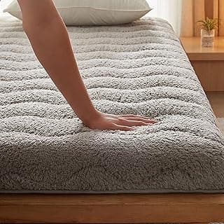 Colchão Futon Japonês Espesso De 4 Polegadas, Colchão De Piso Macio Com Estrutura De 5 Camadas Para Alívio De Pressão, Colchonete Tatami Dobrável Com Base Respirável Em Malha 3D(Gray,120x200cm)