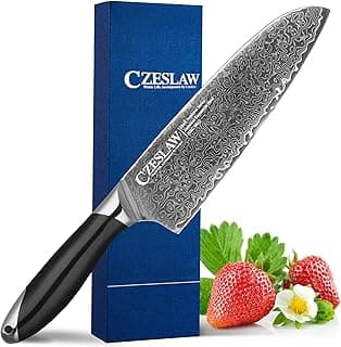 Faca de chef com padrão decorativo, faca de cozinha profissional, faca CZESLAW