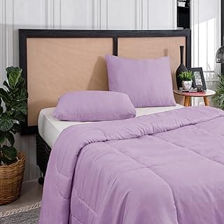 Edredom Casal Queen Margarida 3 Peças Roxo - Microfibra Antialérgica