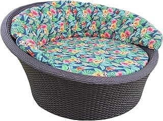 Poltrona Redonda Primavera Chaise Concha Área Externa Jardim Varanda (Argila)