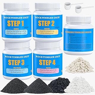 Kit de Abrasivos para Polimento de Pedras com Mídia de Cerâmica - 4 Etapas