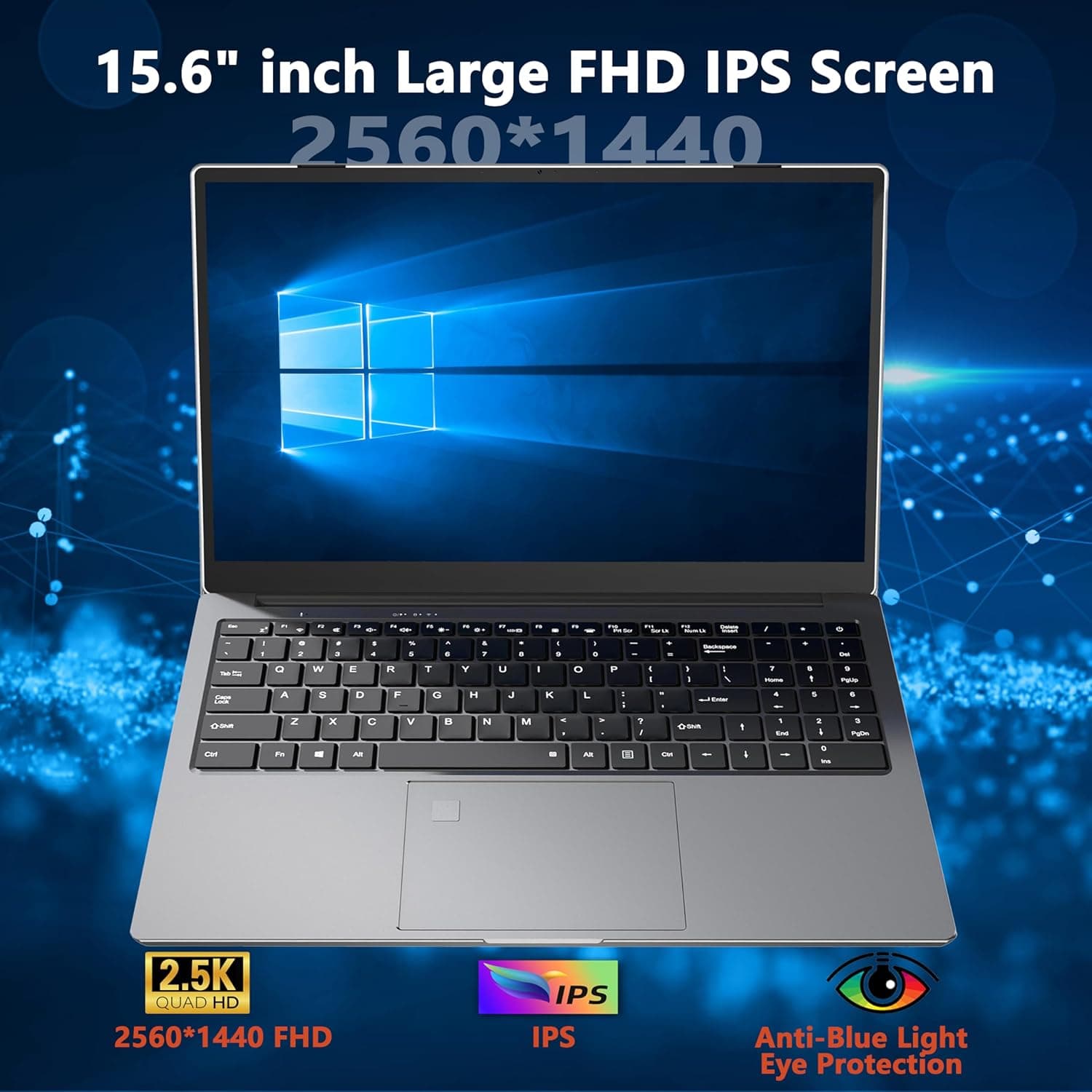 All-Metal 15.6 inch 2.5K Screen Laptop Core i7-1195G7(up to 4.8GHz) MX450 Notebook Computer 32GB RAM 512GB NVME SSD HDMI/Type-C/DP(Full Function)/RJ45 (32+512GB SSD)
