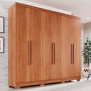 Guarda-roupa Casal 6 Portas 2 Gavetas França Cinamomo
