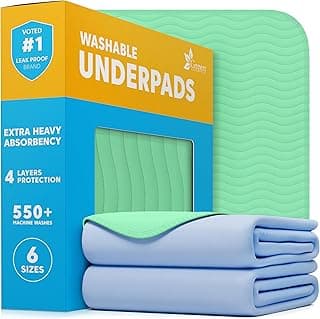 Caixa de fraldas reutilizáveis Washable Underpads com 4 camadas de proteção contra vazamentos