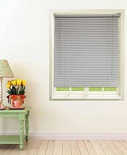 Persiana Horizontal PVC 25MM 1,60Larg X 1,60Alt Cinza