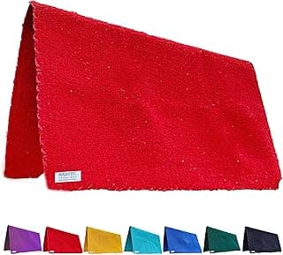 Majestic Ally Cobertor de acrílico tradicional de cor sólida 86 cm x 91 cm com bordas de bainha - 1,7 kg (vermelho)