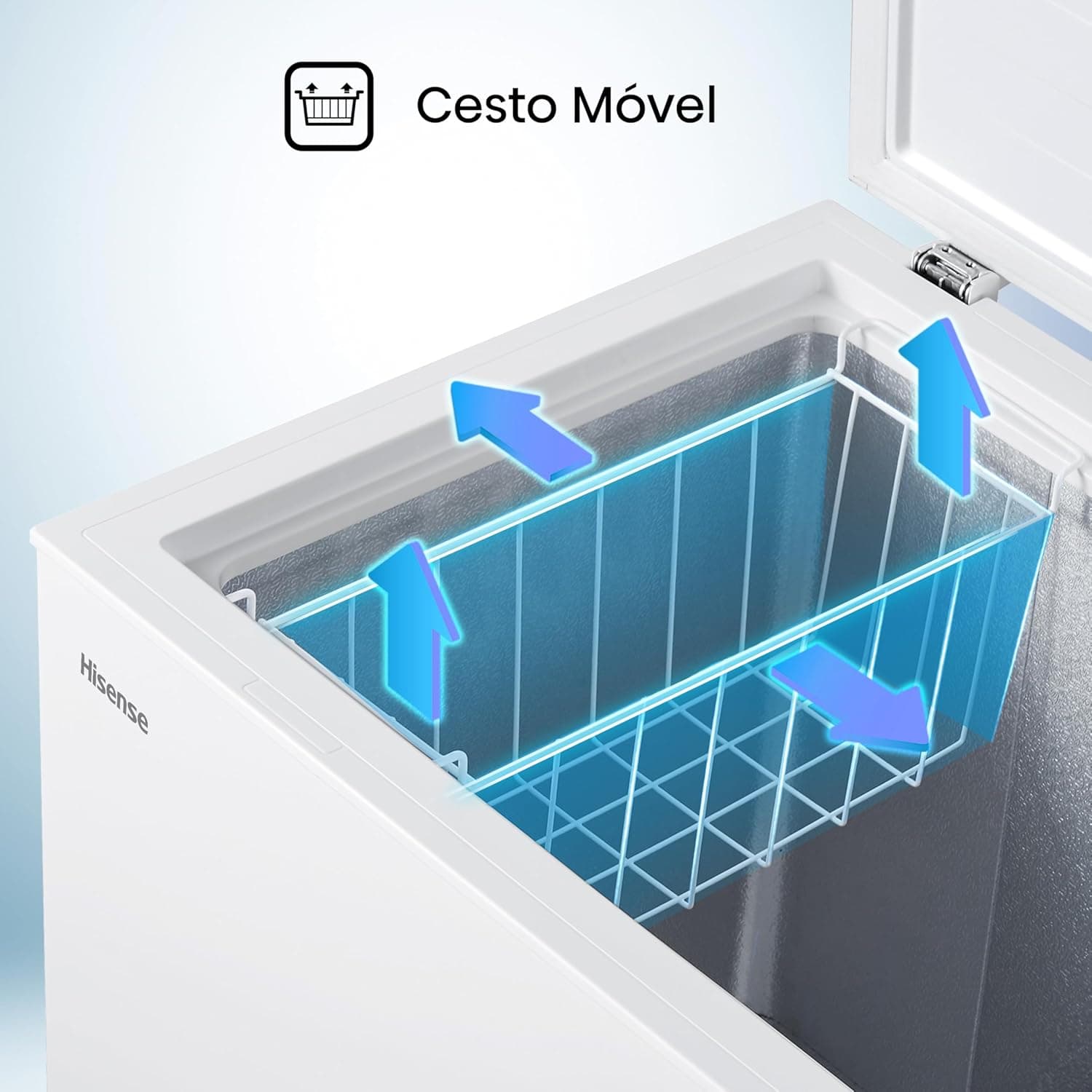 Freezer Horizontal Hisense FC257N Tripla Ação 198 Litros Branco 127 Volts