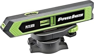 Nível e ponteiro laser PowerSmith PLTL320, preto e verde, com base magnética e rotação 360°