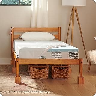 Sealy Dreamlife Colchão de espuma viscoelástica de gel de 5 cm com capa de resfriamento, solteiro