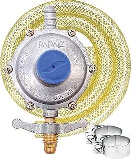 Registro Regulador de Gás Papaiz Gás Control 2kg/h com mangueira de 0,80m