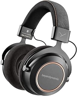 Fone de ouvido sem fio Beyerdynamic Amiron, edição limitada, preto e dourado, alto desempenho, tecnologia Bluetooth, aptX HD, AAC, aptX LL, bateria de 30 horas.
