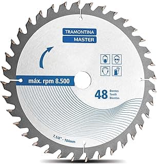 Tramontina 42580148, Disco Corte Serra Circular 7.1/4, com 48 Dentes em Metal Duro