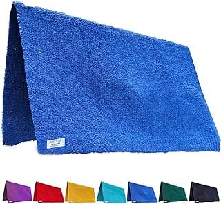 Majestic Ally Cobertor de acrílico tradicional de cor sólida 86 cm x 91 cm com bordas de bainha - 1,7 kg (azul royal)