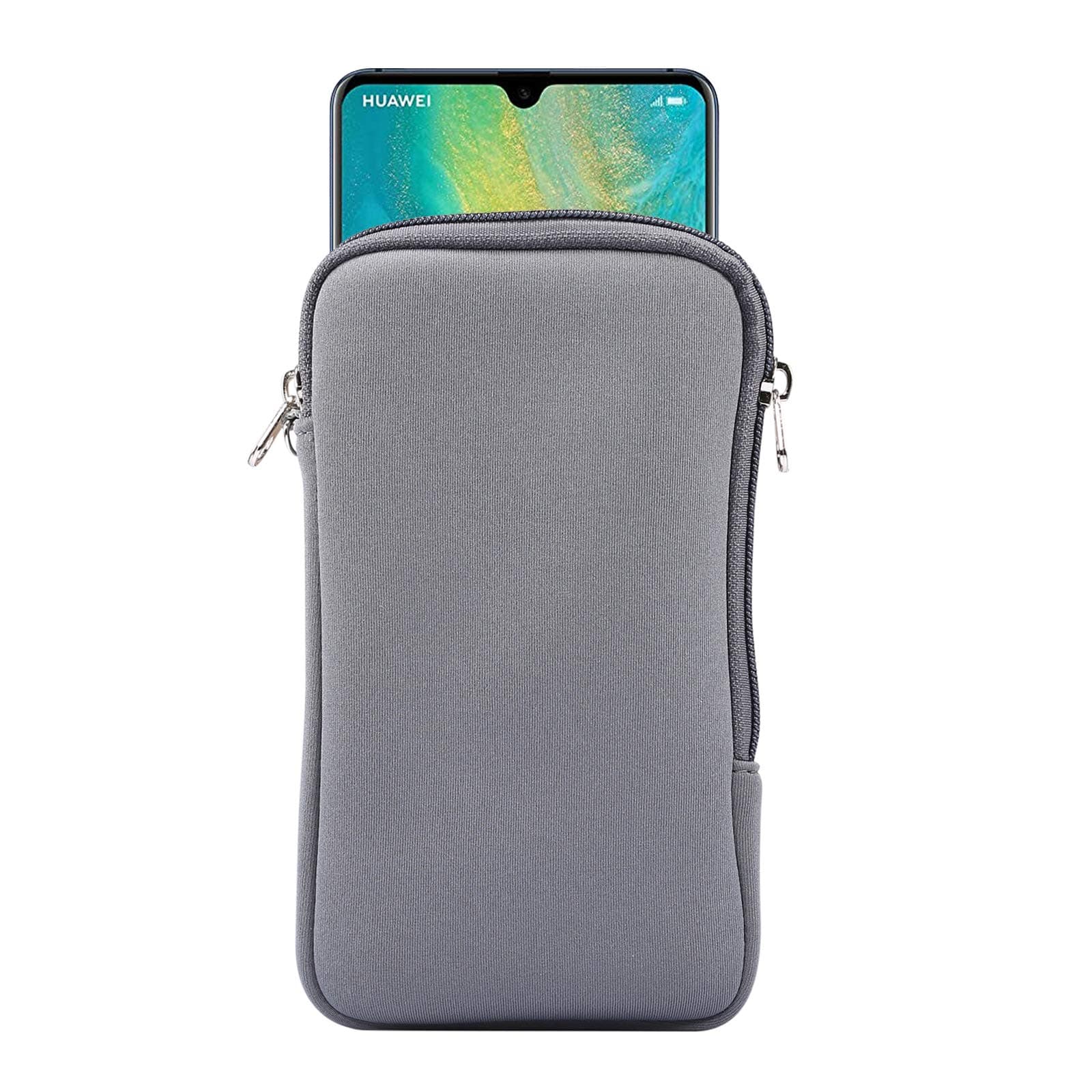 Bolsa de Bolso com Zíper de Neoprene para Iphone 17 Pro Max 16 Plus 15 Plus 14 13 12 Pro Max Google Pixel 10 Pro XL 9 Pro XL 8 Pro Oneplus 15 Moto g