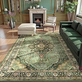 Tapete verde envelhecido com estampa floral para sala de estar