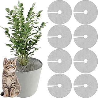 Pacote com 8 grades de cobertura de vaso de plantas cortáveis, grades de vaso de plantas de 15,7 polegadas, protetor de cobertura de solo cortável para varanda de jardim ao ar livre