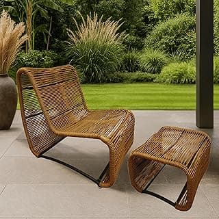 Cadeira Lotus Chaise Longue em Fibra Náutica e Alumínio para Jardim