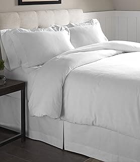 Conjunto de edredom de flanela branco solteiro Pointehaven