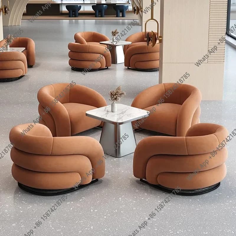 Poltrona Individual Moderna I Sm: Conforto e Relaxamento para Varanda, Cadeira de Computador Luxuosa Vintage, Chaise Lounge Estética para Gamers