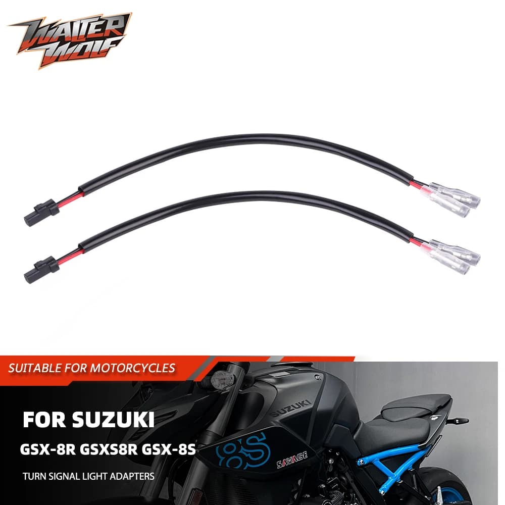 2025 cabos indicadores adaptadores de luz sinal volta para suzuki gsx8r gsxs8r gsx8s gsxs1000/s dl800 dl1050 gsxr1000 conector leva