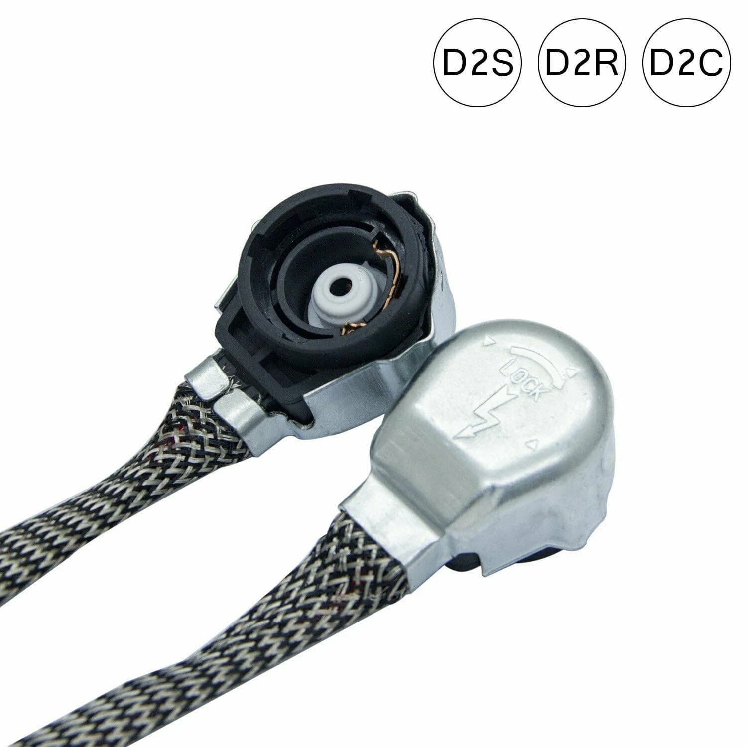 2x d2s/d4s hid xenon lâmpada adaptadores fio chicote de fios conector cabo soquete