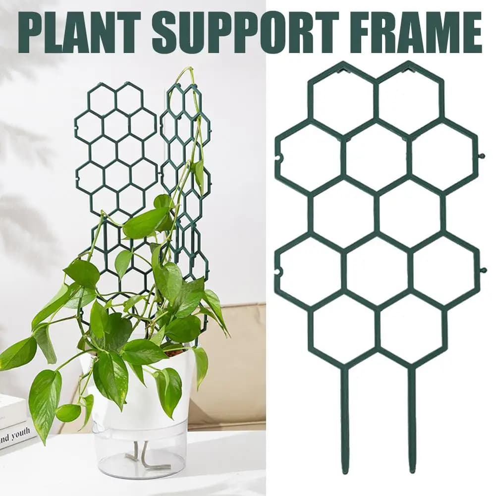 Suporte de Plástico Empilhável para Plantas (3/5 Peças) - Ferramentas de Jardim para Plantas Trepadeiras, Vinhas, Flores e Acessórios de Extensão para Vasos